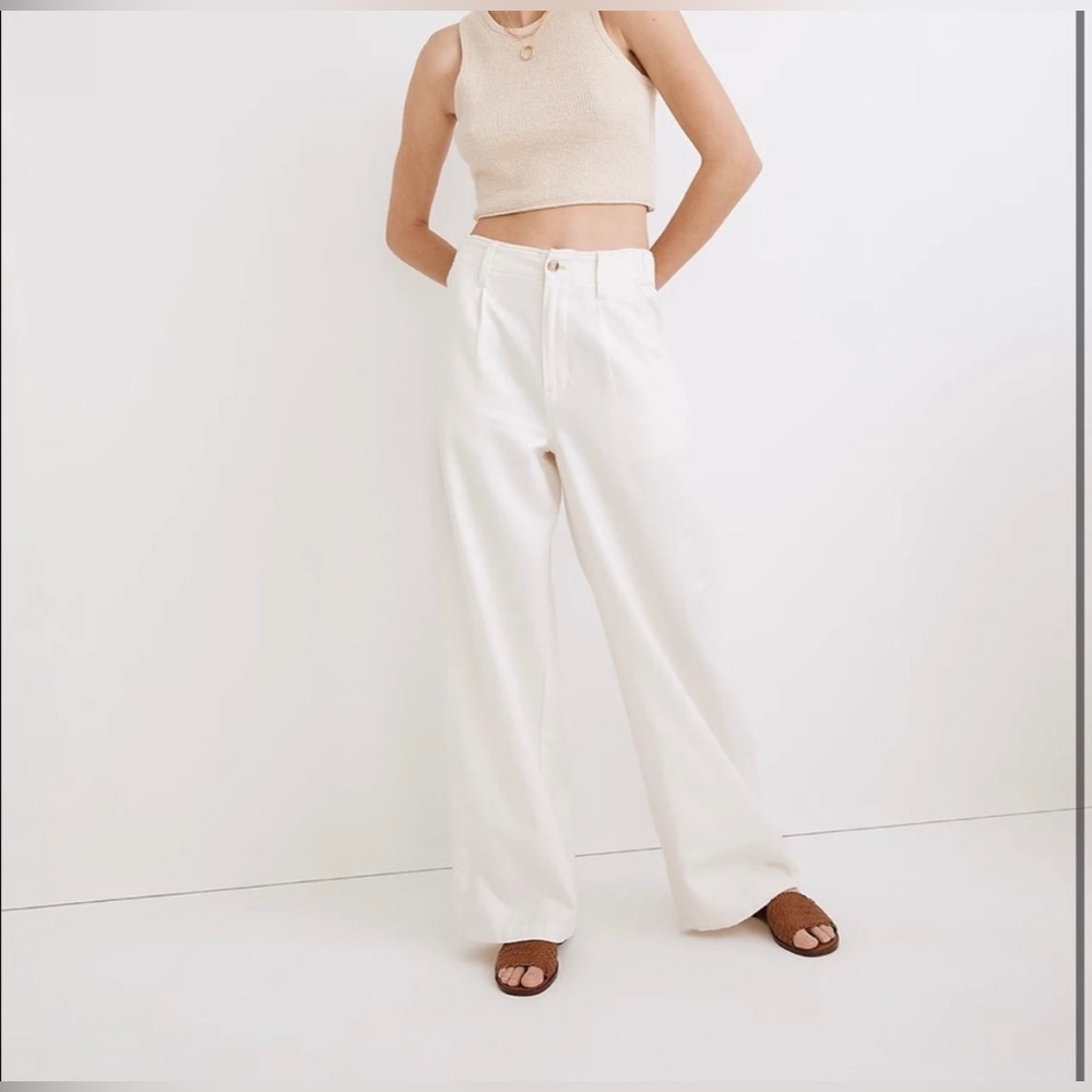 Madewell wide leg trousers, size 2